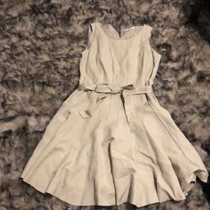 Linen dress from Calvin Klein with bow size 12